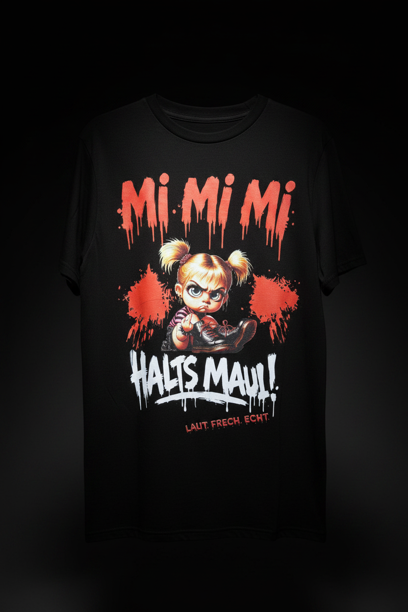 T-Shirt ( Halts Maul ) Farbe rot